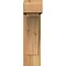 Ekena Millwork Thorton Block Rough Sawn Bracket w/ Offset Brace, Western Red Cedar, 6"W x 14"D x 22"H BKT0604X14X22THR05RWR - alternate 3